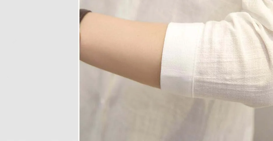 High Quality Office Lady White Color One Pocket Long Sleeve Dress Shirt for Women