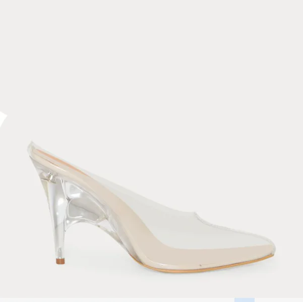 

2019 Hot Sell Transparent PVC Clear Sandals Mules Wedge Heel Sandals Shoes
