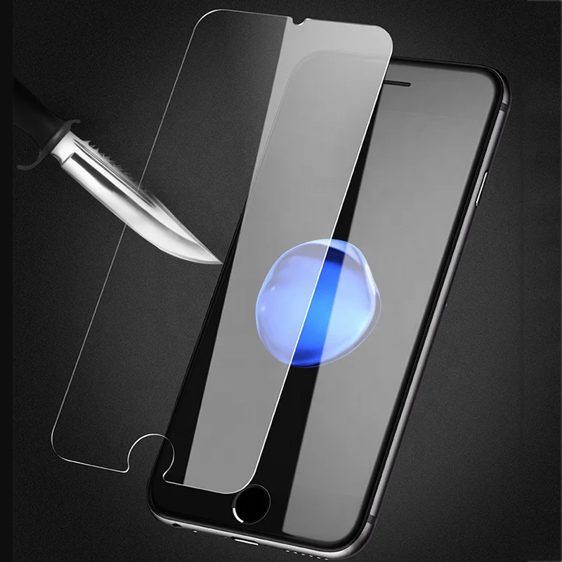 

2019 new tempered glass screen film cover 9H screen protector for iphone 7 8 x 11, White/transparent