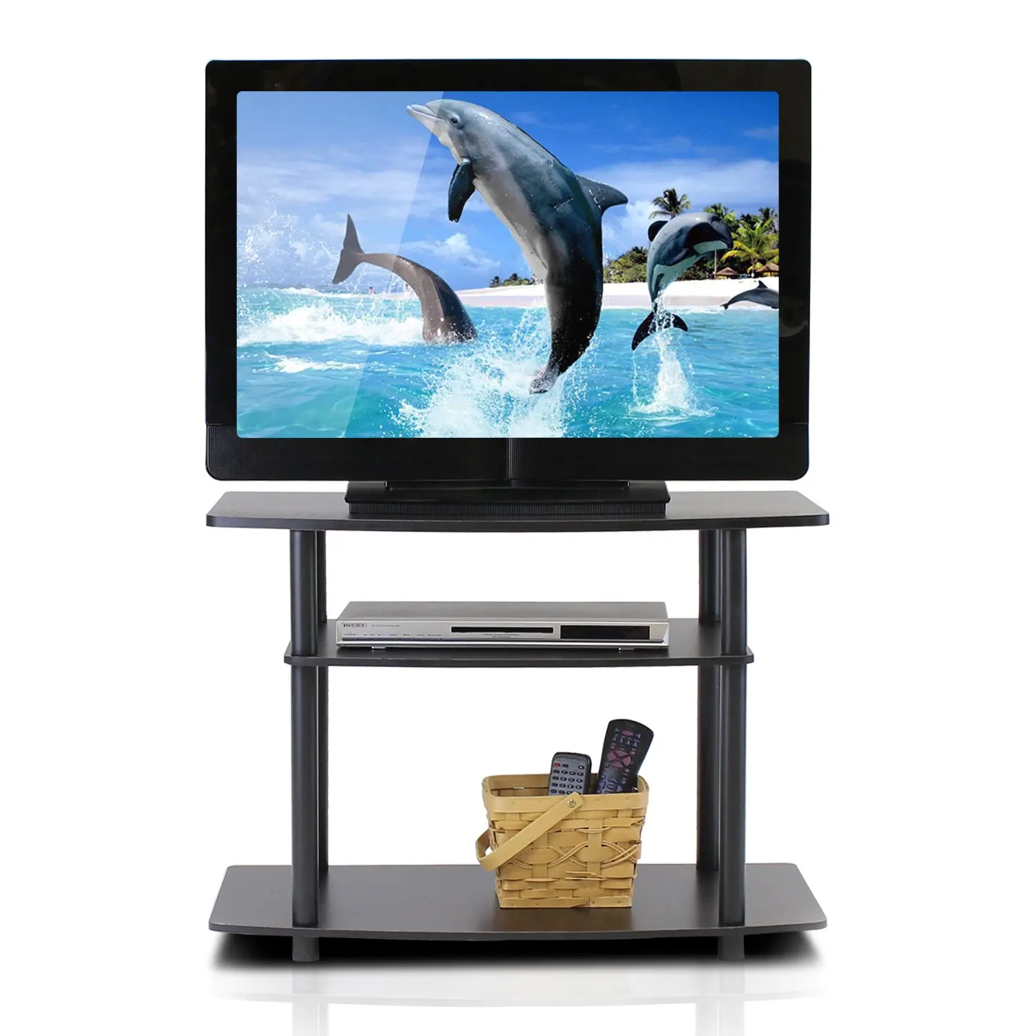 High Quality Wood Mdf Turn-n-tube No Tools 3-tier Tv Stand ...