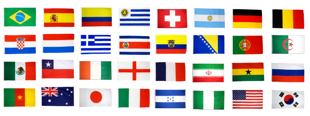 定制足球队成员哥伦比亚国旗