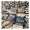 Cheapest natural round slate stepping stone,Natural split outdoor slate stepping stones for garden and patio yard