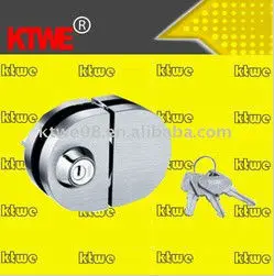 Double Glass Door Lock Double Open Semicircle Outside Door Lock