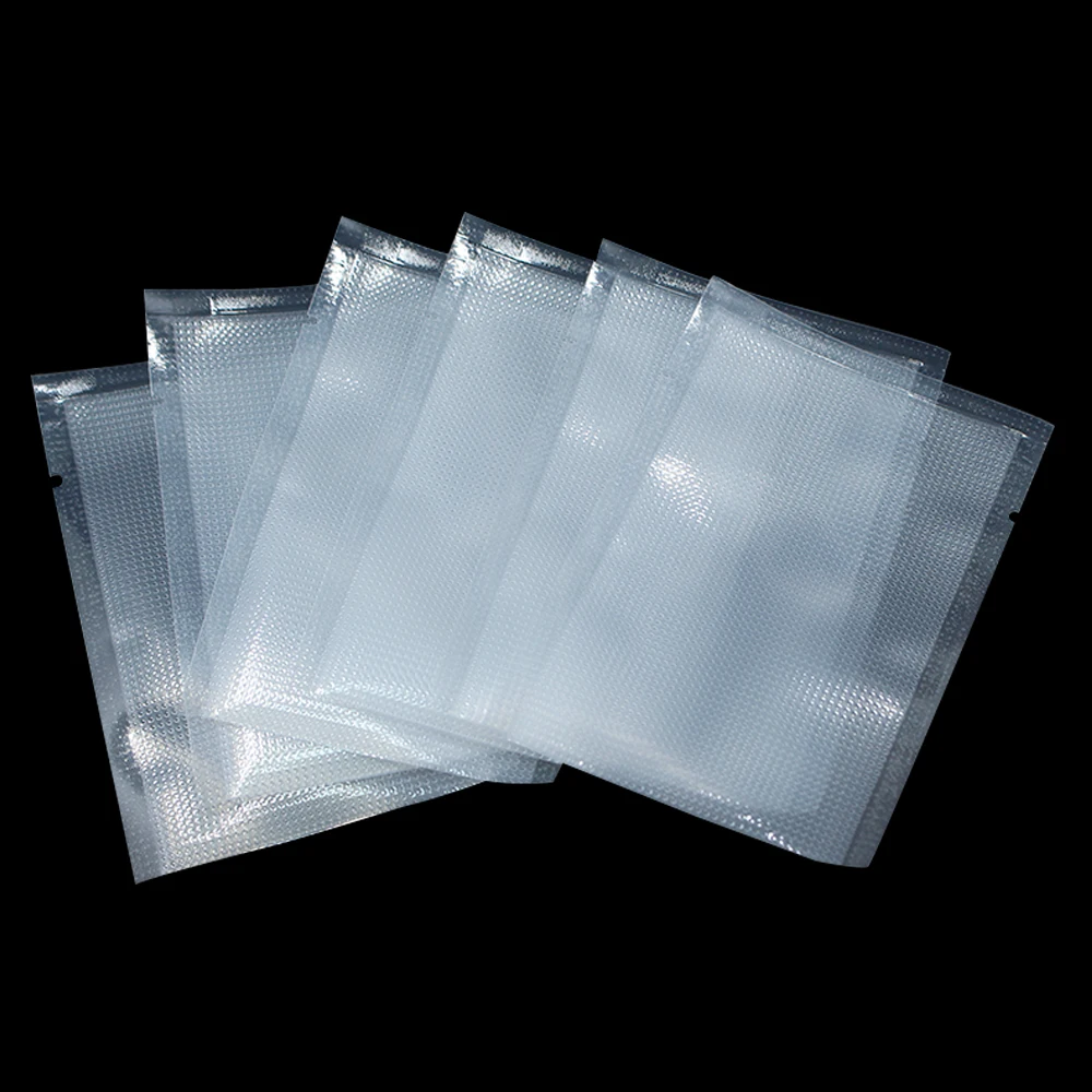 With Tear Notch Clear Open Top Heat Sealing Storage Vacuum Embossed