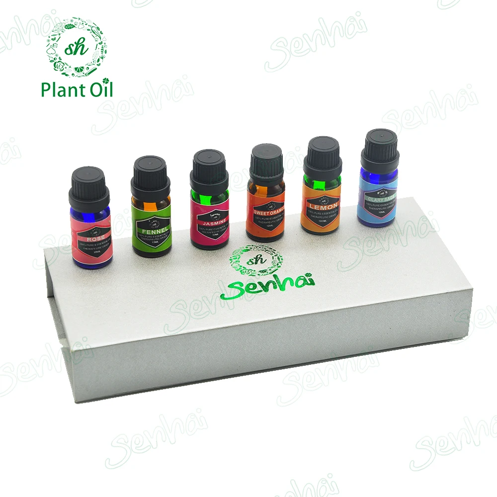 

OEM Factory Supply 100% Pure Natural Therapeutic Grade Organic Aromatherapy Fragrance Private Label Essential Oil Gift Set