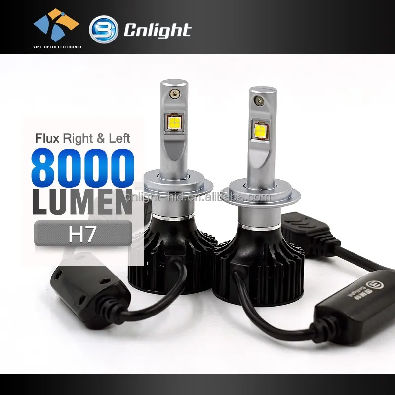 Factory wholesale car led headlight 3000k 5000k 6500k 8000lm 70w socket h7 vw golf 5 headlight