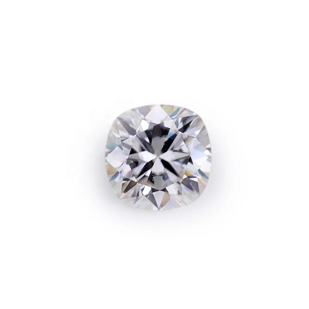 

Lowest price wholesale cushion moissanite VVS1 clarity moissanite 9 mm , rough gemstone buyers ' good choice .