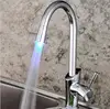 New Design Temperature Sensor 3 Color RGB Glow Water Tap LED Light Kitchen Mixer Faucet