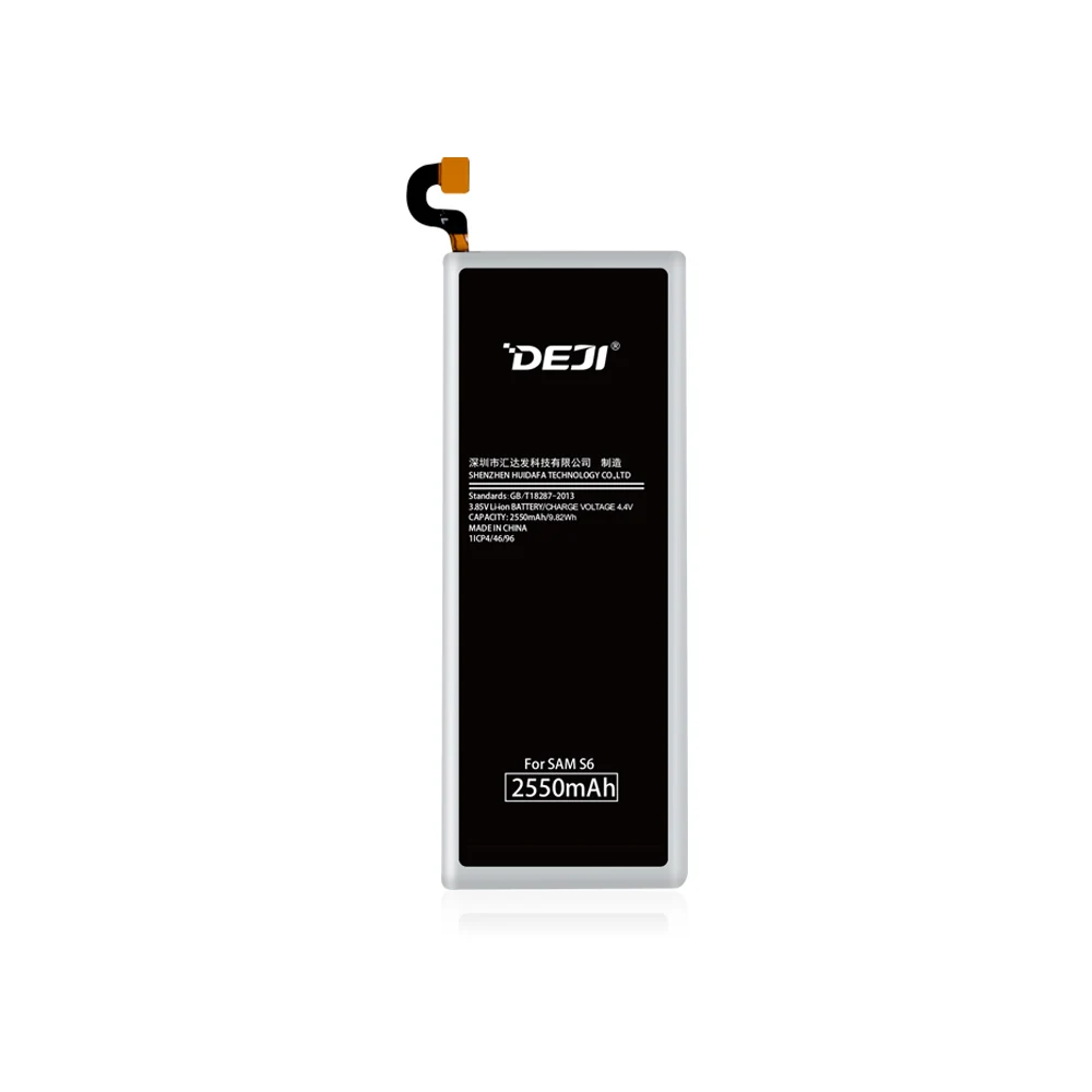 

DEJI factory top quality battery for galaxy s6 mobile phone battery msds