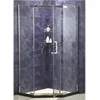 diamond shape base shower room cabin waterproof stainless steel toilet enclosure