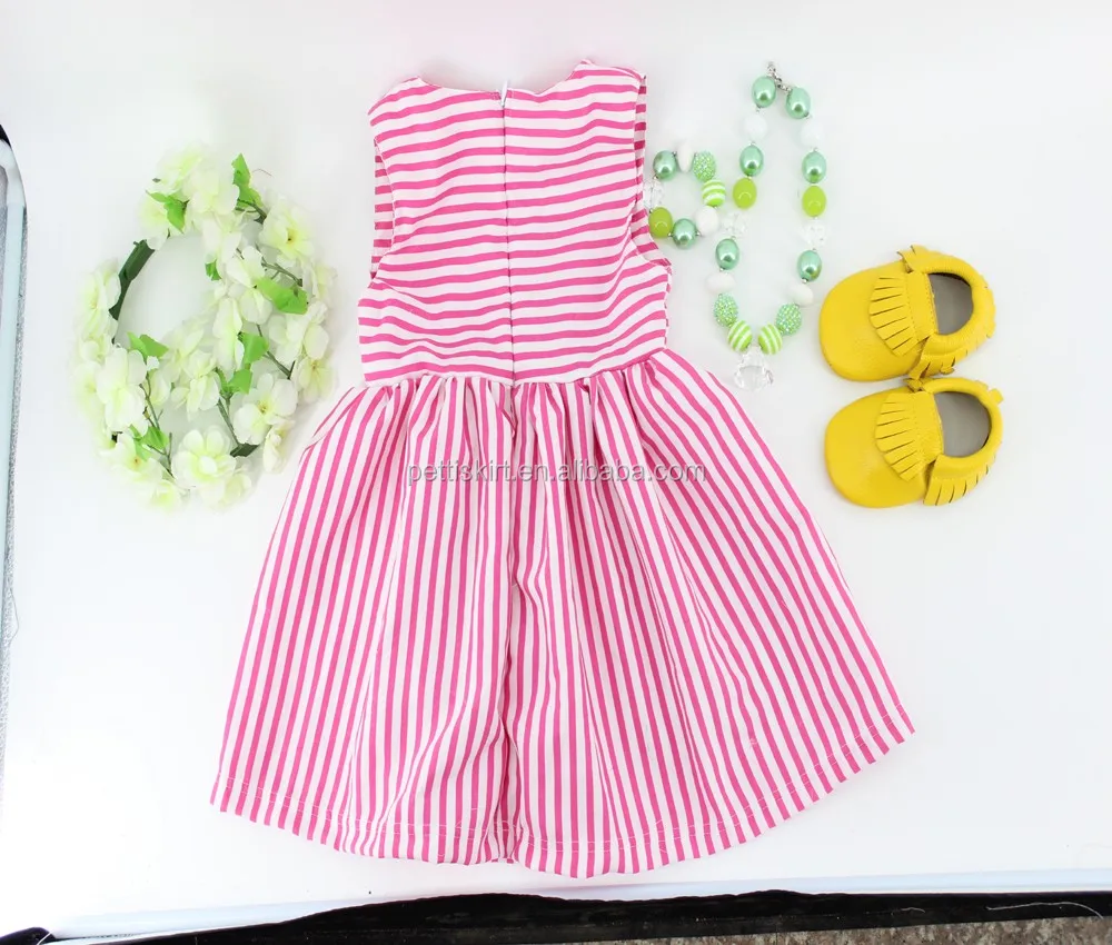 Paling Bergaya Cukup Gadis Stripes Dress Anak Fancy Jumpsuit Indah