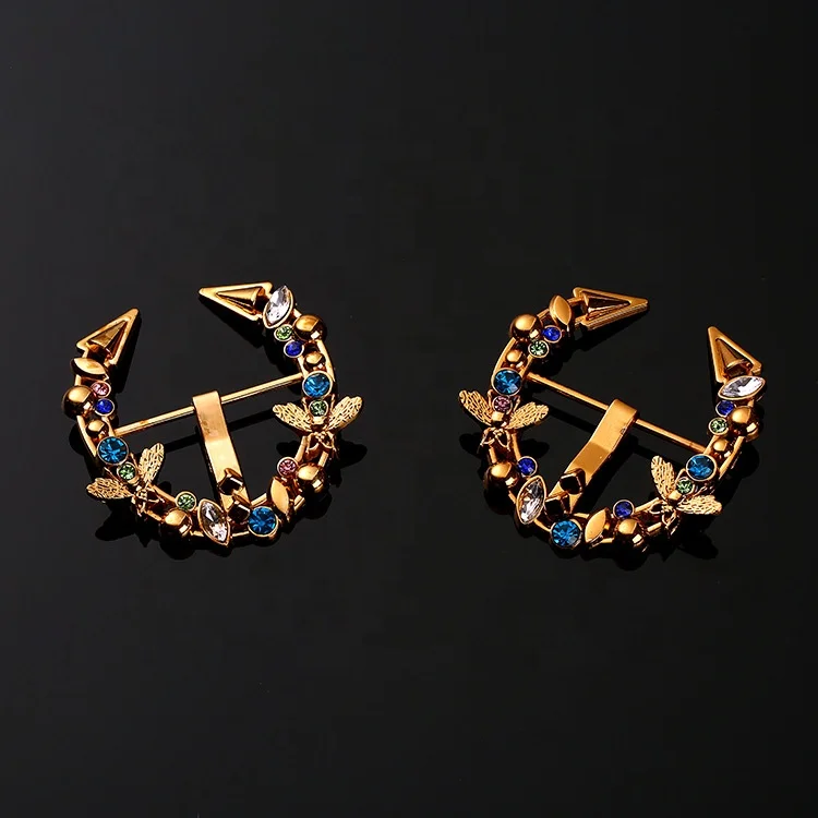 

Alloy Decorations Bag Accessories Rhinestone Shoes Buckles