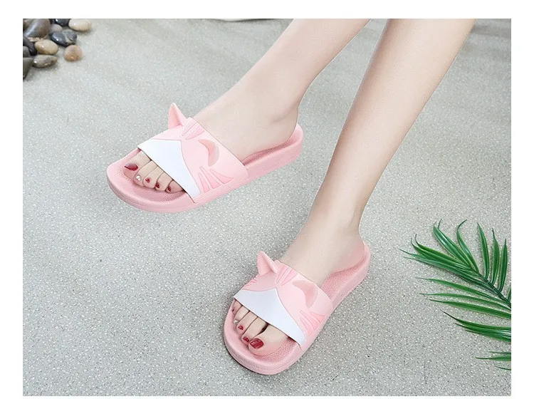 Sandalias Antideslizantes Con Orejas De Gato Y Suela De Pvc Para Interiores  - Buy Zapatillas De Mujer Zapatillas De Suela Deslizadores Zapatillas  Product on Alibaba.com