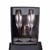 2 gift pack Crystal Champagne Flutes high quality