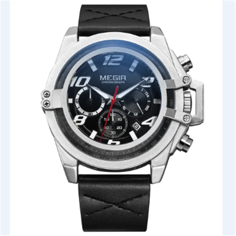 

MEGIR 2052 Men's Military Sport Casual Quartz Wristwatches Multifunction Chronograph Waterproof Watches