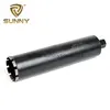 Diamond core drill bit for drilling reinforced concrete