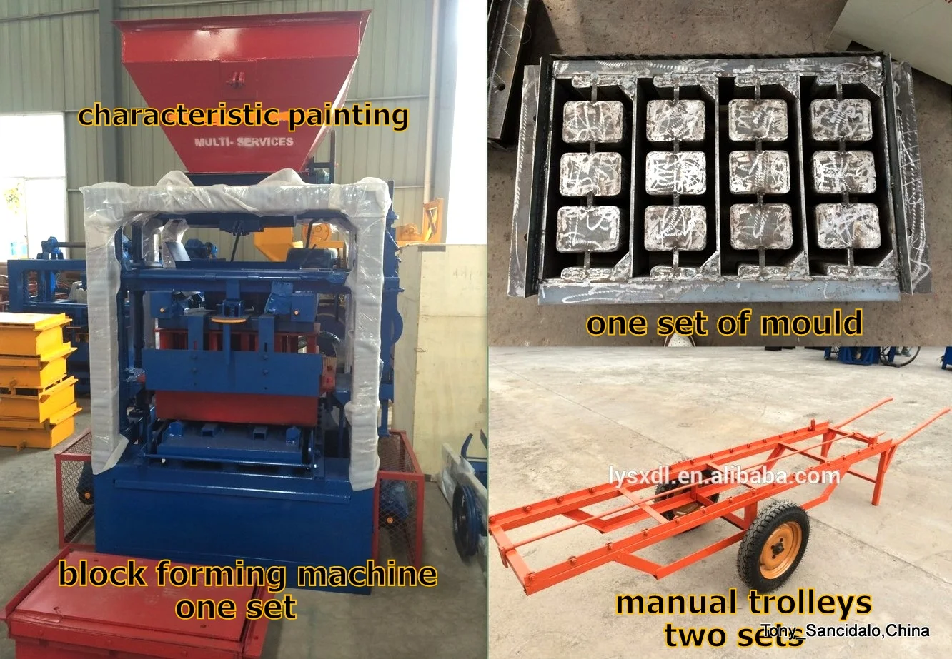 Semi Automatic Type Qt424 Prices Of Block Moulding Machine In Ghana