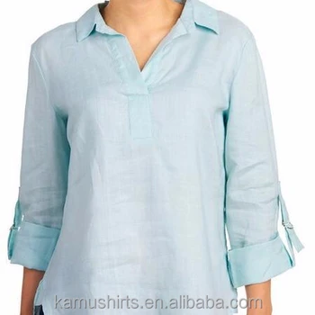 camisas de lino para mujer