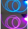 5M/LOT 2mm/3mm diameter high quality side glow fiber optic cable transparent solid core optical fiber cable