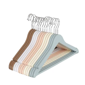 Image of 2019 good selling cheap plastic hanger and coat hanger round hook clothing hanger