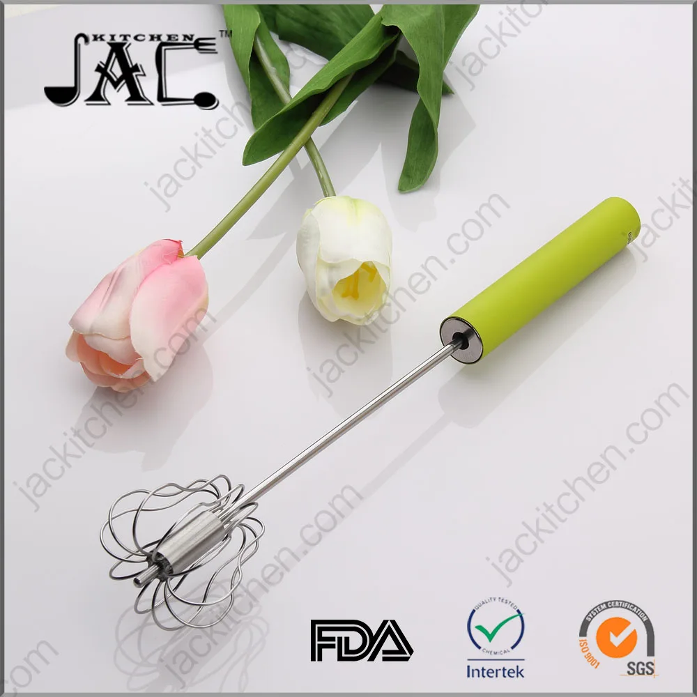Baking Egg Tools Silicone Coated Non Stick Automatic Rotation Better Beater Egg Mixer Whisk