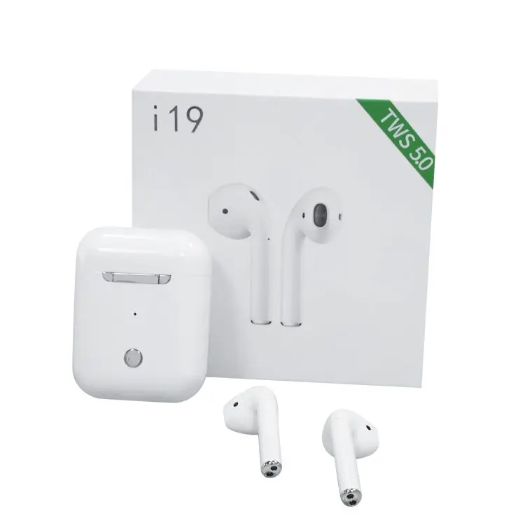 

4 hours of call TWS I19 BT5.0 high quality Wireless earphone headset earbuds Wireless Mini Sport Earphone earbuds