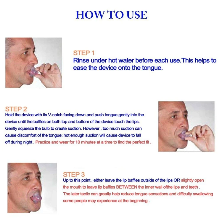 Effective Tongue Retaining Device Advanced Anti Snore Solution Relief ...