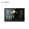 Professional Make Up Weather Station Barometer Thermometer Humidity Wall Clock