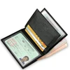 Hottest! Signal Blocking Cowhide Leather Vintage Wallet with 3 ID window for driver license,ID cards