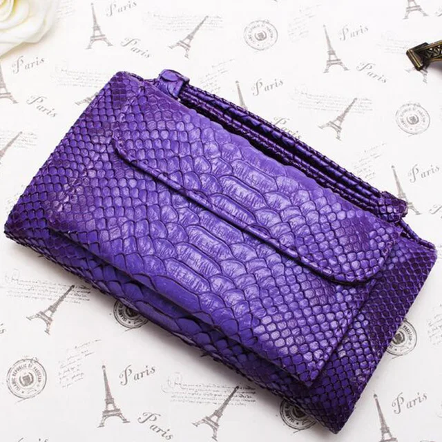 

Portefeuille Leather Women Wallet Luxury Fashion Girl Wallet Women Bags Luxury Clutch Snake Pattern Purse