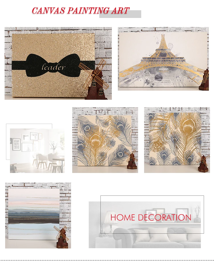 Cheap Beautiful Glitter Foil Stretched Canvas Print Wall Art - Buy