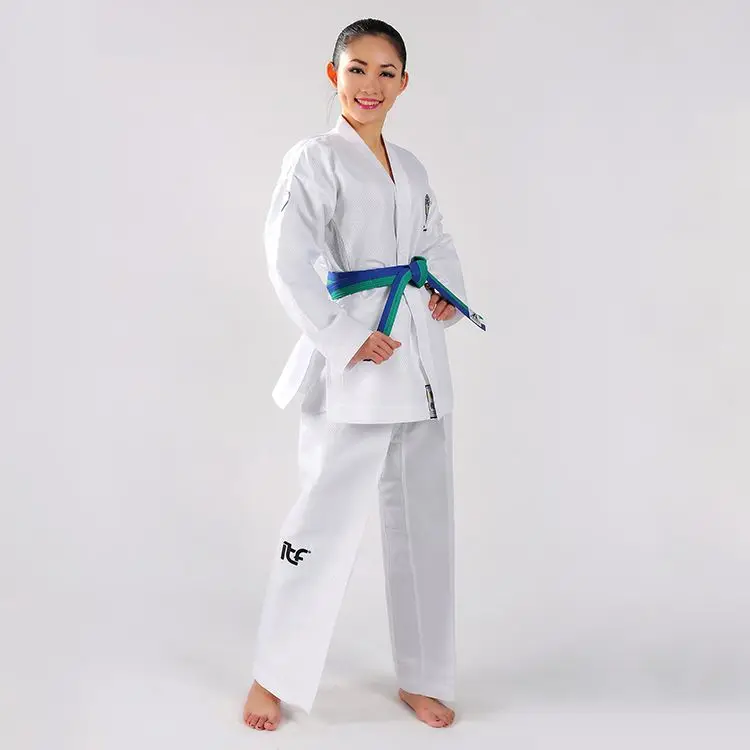 Adult Men Women Master Taekwondo Uniforms Dobok Tae Kwon Do Trainer Suit Fashion 
