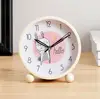 Cartoon Background Printing French Style Table Clock