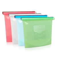 

BPA free Leakproof Reusable Silicone Food Storage Bag,Washable Silicone Fresh Bag