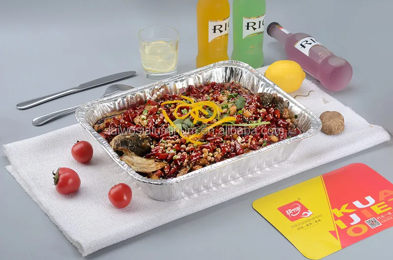 disposable aluminum food tray