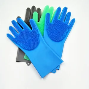 Image of Wholesale Soft massage Silicone pet cleaning brush glove