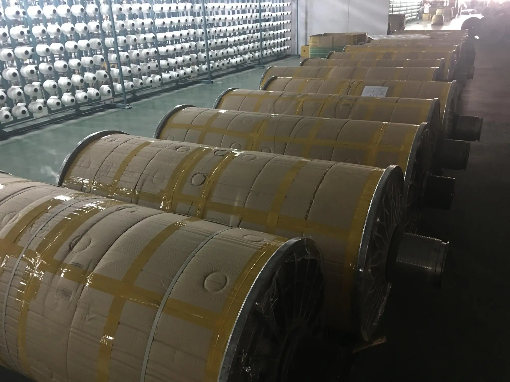 CQ TEXTECH High Tenacity custom warp beam dyed yarn for sale