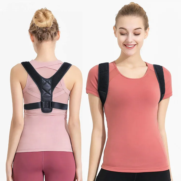 Pain Relief Unisex Support Posture Corrector by Back Brace Solutions Improve Your Posture Now and Feel the Amazing Benefits, Black