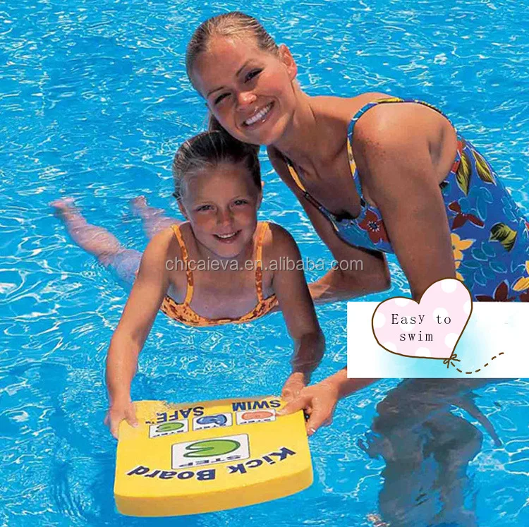 Foam kickboard swimming pool training aid kids child swim float back board YJ 