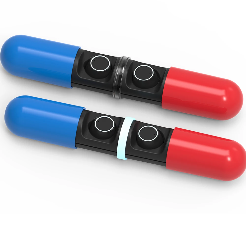 Touch Control Led True Wireless Bluetooth V5.0 invisible Pill Capsule Portable Earphone&Headphone - ANKUX.COM