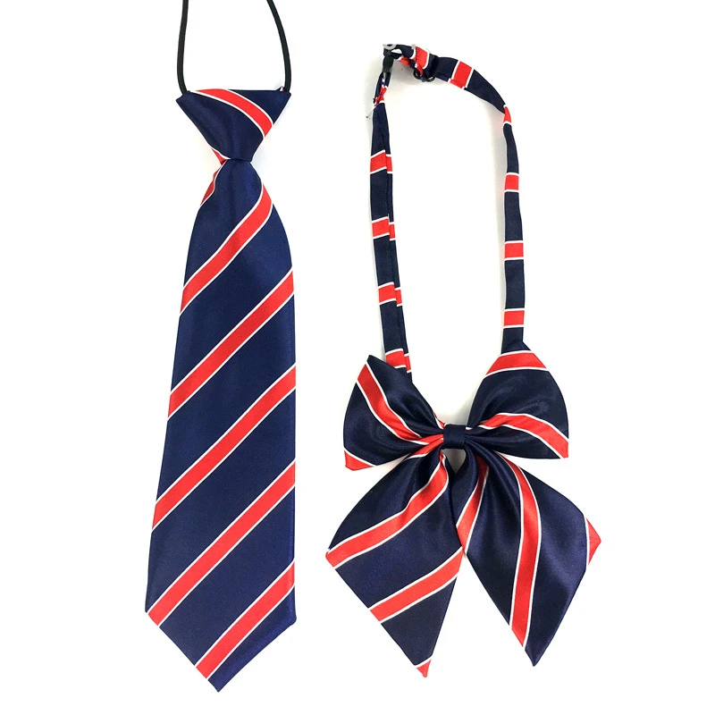 High quality Unisex Imitation silk tie collar flower cable tie student bow tie for School