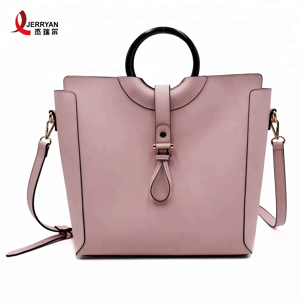 2018 New Arrival Custom Large Woman Tote Bag Sets Plain & Trendy Korean Pu Leather Tote Bags For ...