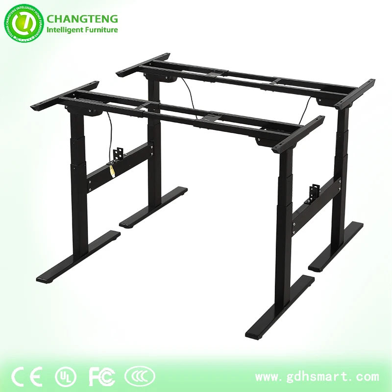 Height Adjustable Desk Frame Face To Face Workstation Adjustable Table
