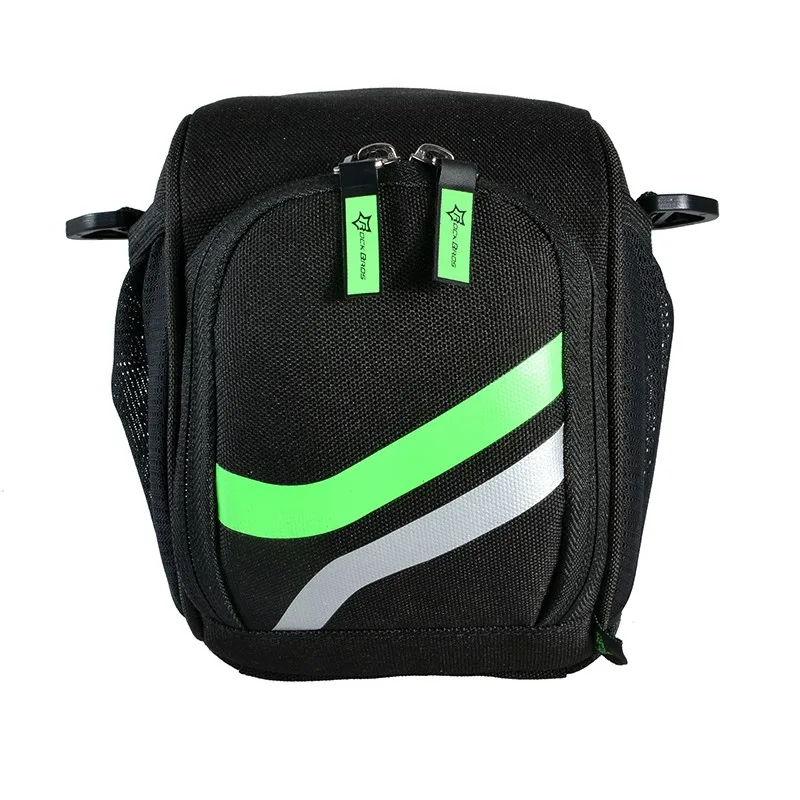 

ODM H7 Shoulder Bag 600D Nylon Fold Bike Bicycle Tube Frame Handlebar Bag With Rain Cover Cycling Bicycle Bag Accessories, Black green