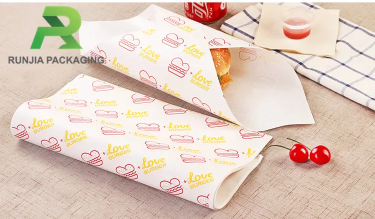 Download Custom Printed Greaseproof Parchment Burger Wrapper - Buy Greaseproof Paper,Burger Wrapper ...