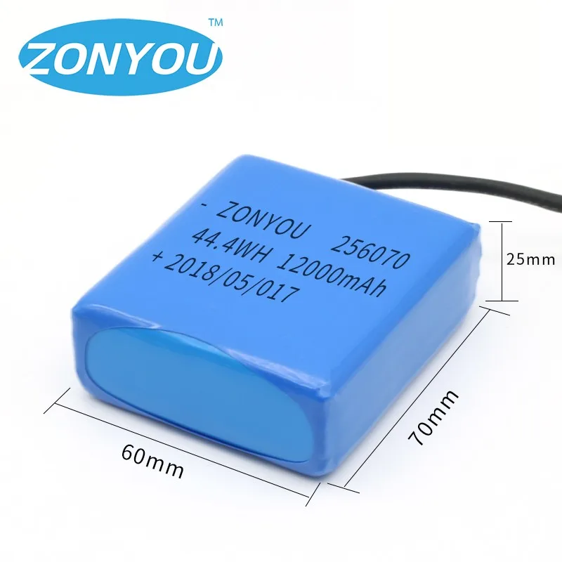 256070 12000mah 3.7V