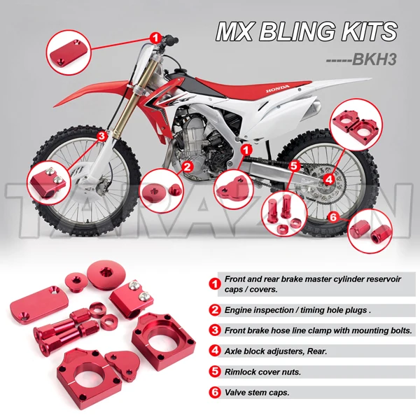 Brake Master Cylinder Clamp Cover For Honda CRF150R, CRF250/450 R/X, CRF250L/M | T6061 Aluminum 8 thumbnail image
