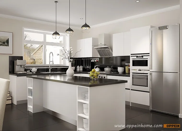 Laca Blanca Paquete Plano Muebles Del Gabinete De Cocina De Australia