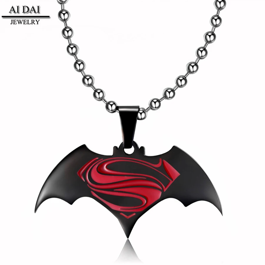 

Manufacturer wholesale Black color Batman Superman Men's Pendants & Charms