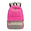 Fancy design sac a dos fille fashion wholesale ethnic style teenagers school bags canvas day backpack for women
